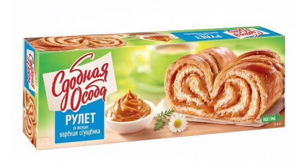 Рулет со вкусом ВАРЕНАЯ СГУЩЕНКА  /Черёмушки/ 400 гр 1 шт    НОВИНКА