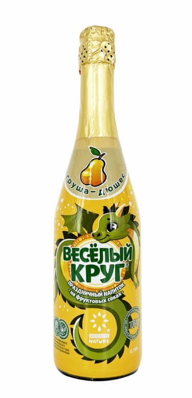 Веселый круг "ГРУША-ДЮШЕС" напиток газированный 0,750 л