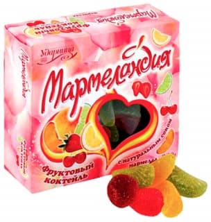 Мармеландия фрукт. коктейль  /Ударница/, 250гр ШТУЧНО  ПОСТНОЕ
