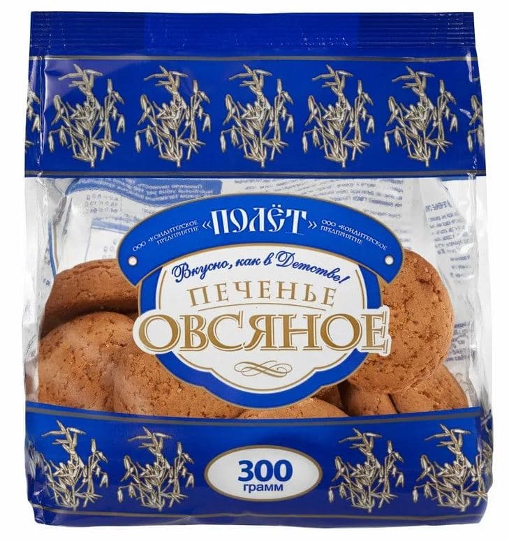 ШТУЧНО Печ. Овсяное /Полет/ 300 гр ШТУЧНО