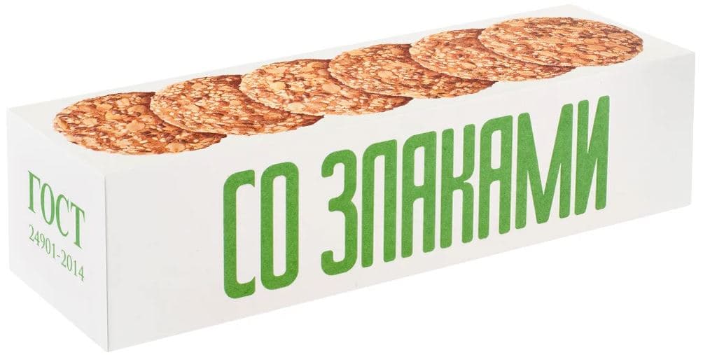 ШТУЧНО Печ. Овсяное КЛАССИЧЕСКОЕ со злаками /Полет/ 250 гр ШТУЧНО