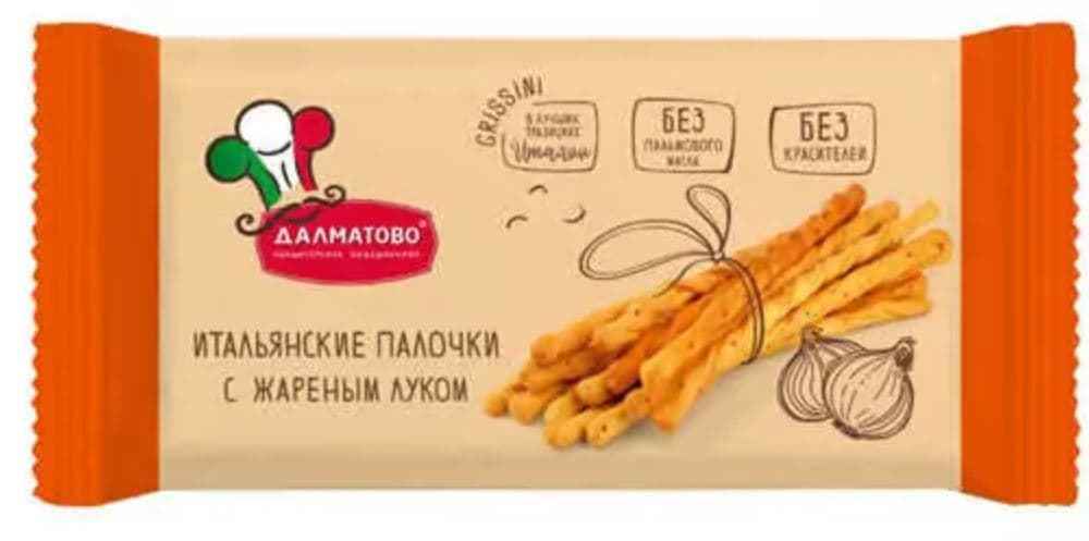 Гриссини (ФАС) С ЛУКОМ /Далматово/, 140 гр  ШТУЧНО