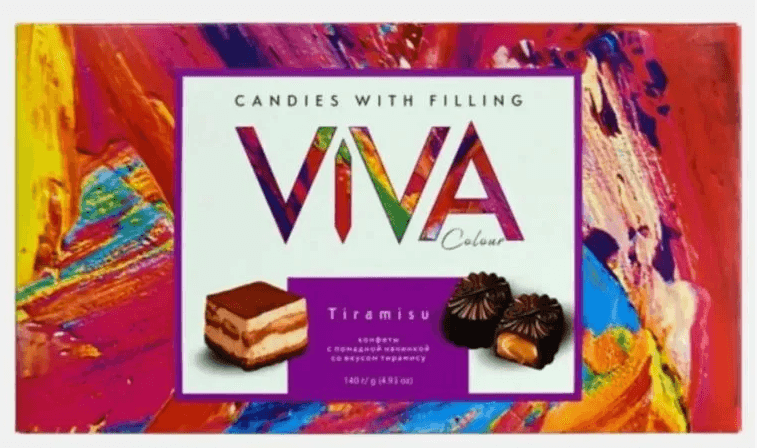 Наб.кф./Спартак/ VIVA COLOUR со вкусом тирамису 140 гр    ШТУЧНО