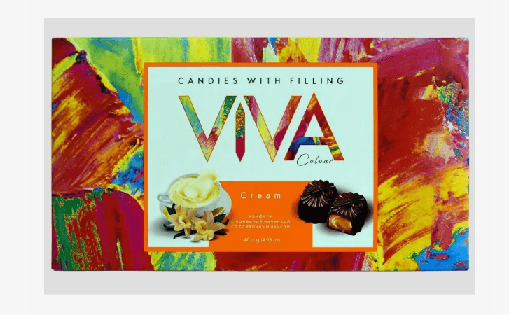 Наб.кф./Спартак/ VIVA COLOUR со сливочным вкусому 140 гр    ШТУЧНО