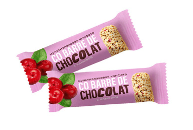 Кф. Co barre de CHOCOLAT Мультизлаковые с клюквой /В.А.Ш. Шоколатье/ 2 кг