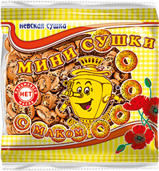 Сушка МИНИ  маковая 200 гр. /С. Петербург/, ШТУЧНО