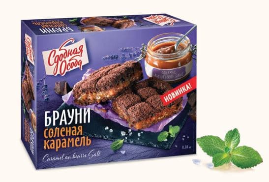 Пирог БРАУНИ соленая карамель /Черёмушки/ 380 гр/ 1шт