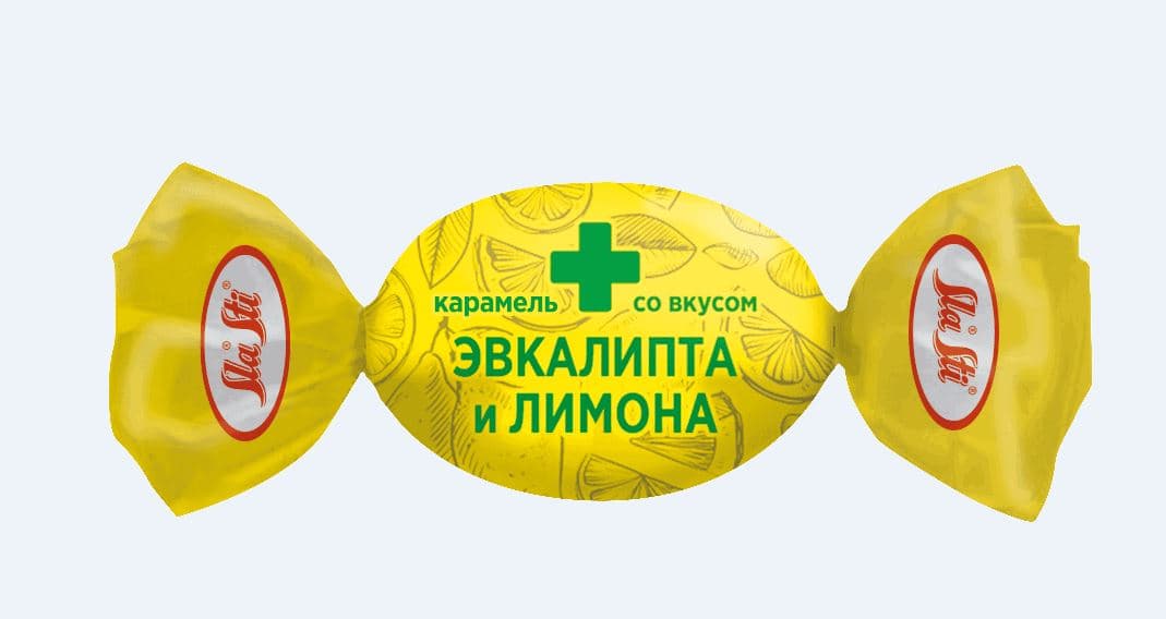 Кр./Sla Sti/ SlaSti леденцовая со вкусом ЭВКАЛИПТА и ЛИМОНА 1 кг ШТУЧНО