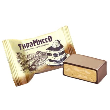 Кф. Тирамиссо суфлейные конфетки /Сладуница/ 1 кг ШТУЧНО