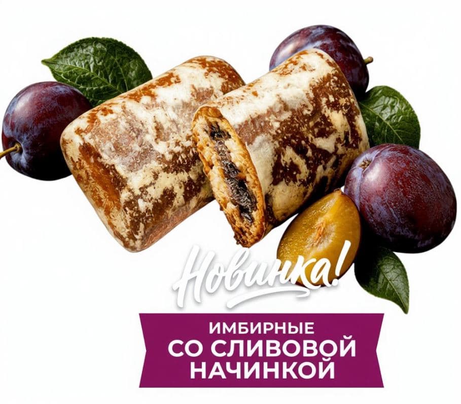 Прян. Имбирный со СЛИВОВОЙ начинкой /Воронеж/, 3 кг НОВИНКА!!
